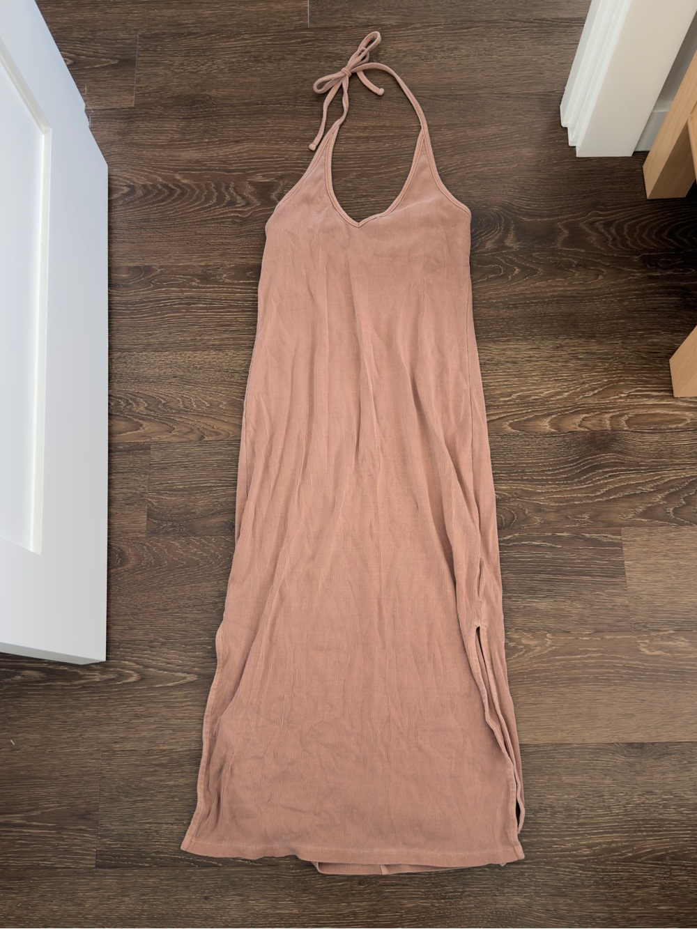Old Navy Mauve/Pink Halter Midi Dress